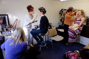 Make-up for burlesque shoot